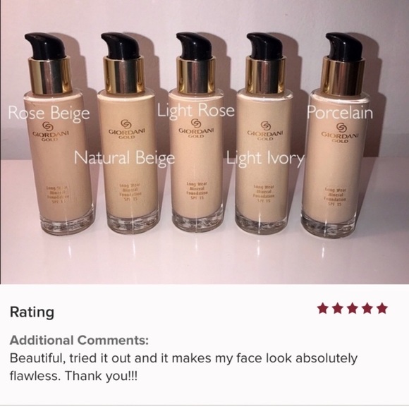 🧡 ORIFLAME GIORDANI GOLD LONG WEAR MINERAL FOUNDATION 🧡 - Picture 2 of 10